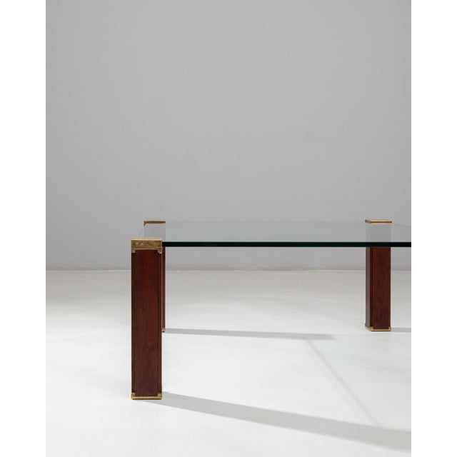 1970s Dutch T66 Glass & Brass Coffee Table By Peter Ghyczy For Sale - Image 18 of 18