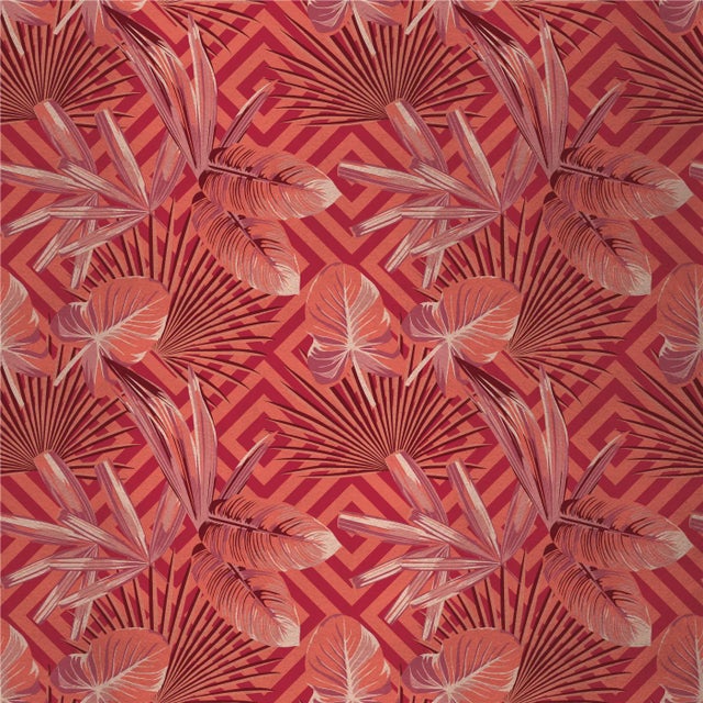Contemporary Jungle Dream 3 Fabric Wall Covering by Chiara Mennini for Midsummer-Milano For Sale - Image 3 of 3