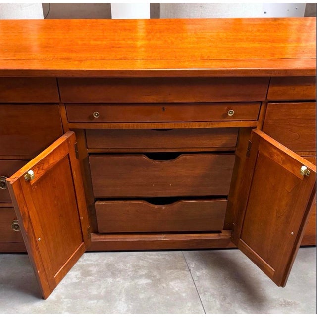 Late 20th Century Late 20th Century Baker Furniture Style Palladian Collection Neoclassical Walnut Sideboard. For Sale - Image 5 of 6