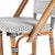 Black Lila Rattan 28 in. Seat Height Bar Stool with Back and Footrest, Black For Sale - Image 8 of 9
