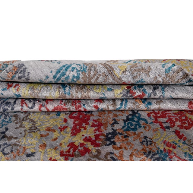 20th Century Abstract Wool Rug For Sale - Image 4 of 12