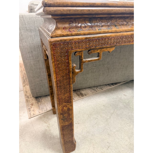 John Widdicomb Chinoiserie Console Table For Sale - Image 9 of 11
