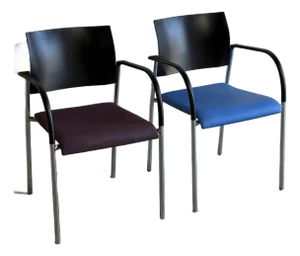Vintage Dutch Vas Emo Chairs by Krijn Hamelink Set of 2 Postmodern Armchairs