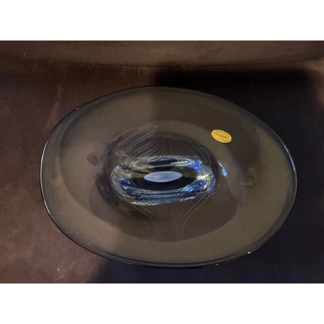 Contemporary 1970s Adam Jablonski Art Glass Bowl For Sale - Image 3 of 7