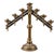 Late 19th Century Adjustable Brass Sabbath Candelabrum For Sale