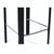 4 Frag Contemporary Italian Black Leather Barstools For Sale - Image 12 of 18