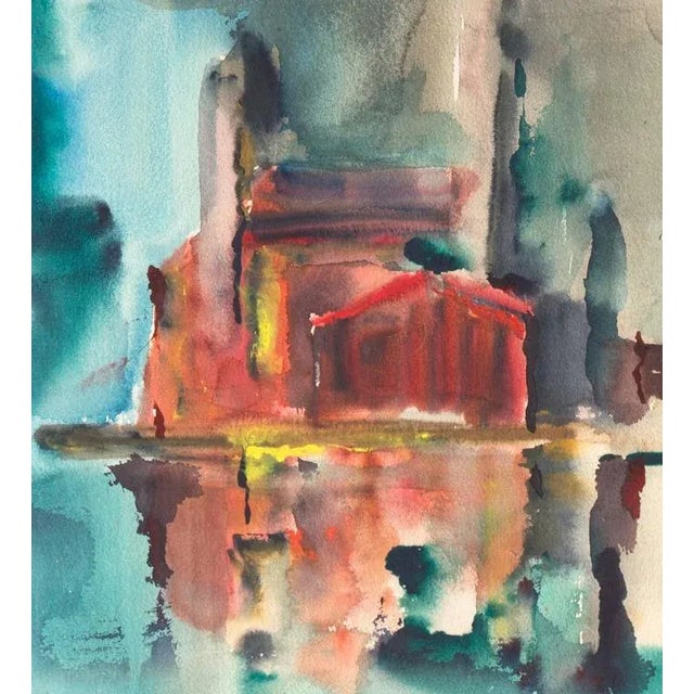 Signed lower left "M. Backman" for Muriel Durgin Backman (American, 1902-1996). Titled verso "Union Lumber Co., Fort...