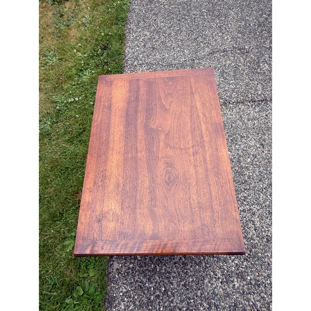 Lane Furniture Lane Rhythm Walnut End Table-Vintage 997 05 Lane Side Table-Solid Wood For Sale - Image 4 of 7
