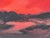 Early 21st Century Crimson Evening Glow - Miniature Abstract Landscape Art by Contemporary Artist 2025 For Sale - Image 5 of 13