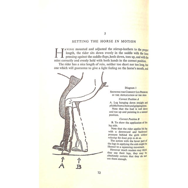 "Saddle Up: A Guide to Equitation and Stable Management Including Hints to Instructors" 1959 Hitchcock, f.c. For Sale - Image 9 of 11