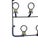 Vintage Stitched Leather Coat Rack by Jacques Adnet, 1950s, in Very Good conditions. Designed 1950 to 1959 This piece has...