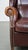 English Dark Leather Wing Chair For Sale - Image 10 of 13
