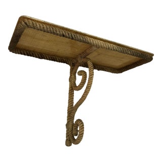 C.1960 French Rope Shelf Audoux Minet For Sale
