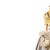 Sacred Art - Infant Jesus of Prague. 20th-century Portuguese sculpture; in polychrome porcelain with fabric garments. The...