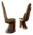 Vintage Hand-Carved Hand Chairs For Sale