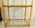 1980s Large Vintage Bamboo & Encased Glass 4 Tier Etagere Book Shelf Rack Curio Display Case For Sale - Image 5 of 12
