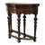 English Jacobean Walnut & Burl Petit Point Top Game Table With Tapestry C1810 For Sale - Image 16 of 16