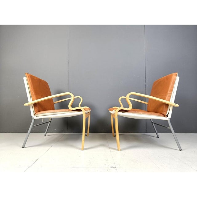 Brown Vintage Bjarred Armchairs from Ikea, 2001, Set of 2 For Sale - Image 8 of 10