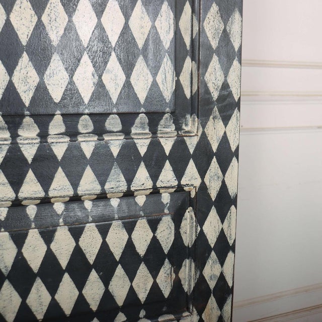Black English Harlequin Wardrobe, 1800s For Sale - Image 8 of 16