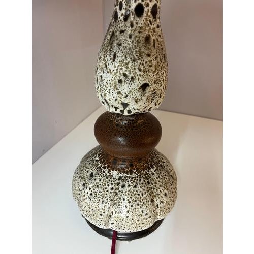 White and Brown Ceramic Table Lamp from Hustadt Leuchten For Sale - Image 6 of 11