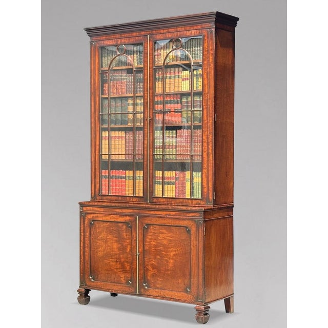 Antique George III Tall Mahogany Bookcase, 1780 For Sale - Image 16 of 16