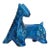 Italian Bitossi Rimini Blu Ceramic Horse by Aldo Londi for Flavia Ceramiche For Sale