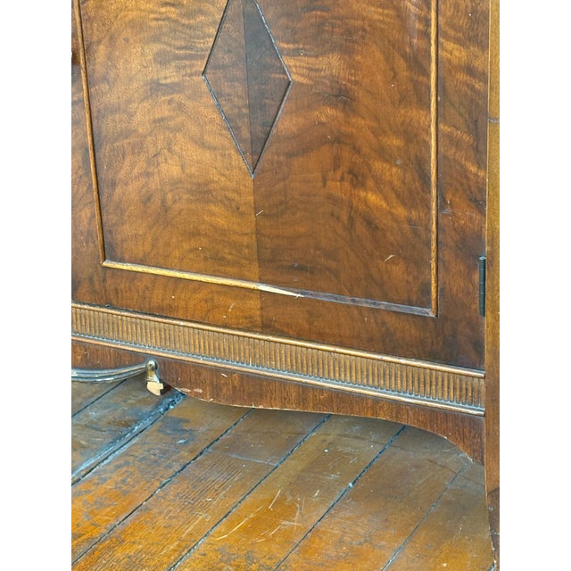 Vintage Federal Style Mahogany China Cabinet / Bookcase For Sale - Image 13 of 15
