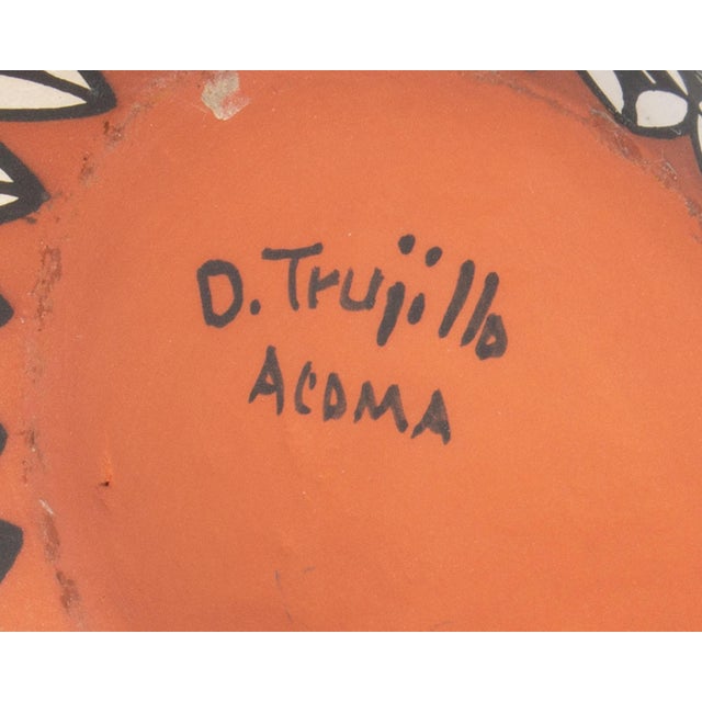 Ceramic Acoma Pueblo Pottery Vessel by D. Trujillo For Sale - Image 7 of 7