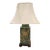 Large Early 21st Century Asian Grayish Blue/Taupe Print Porcelain Table Lamp For Sale