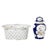 Ceramic Porcelain Jar with Lid and Fruit Bowl from Vista Alegre, Set of 2 For Sale - Image 7 of 7
