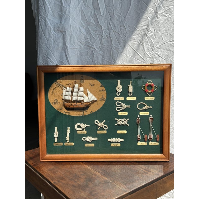 Diorama Frame of Boats and Knots For Sale - Image 4 of 18