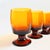Vintage Amber Wine Goblets - Set of 4 For Sale - Image 4 of 9