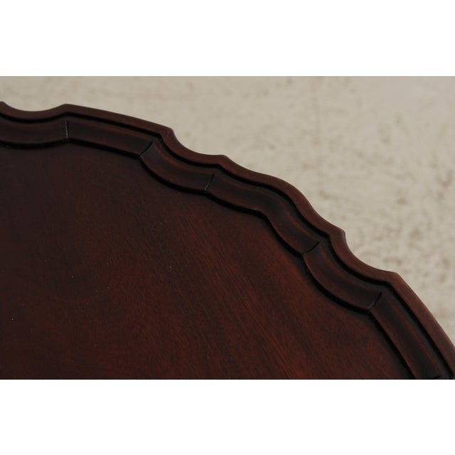 Wood Henkel Harris Mahogany Pie Crust Tilt Top Table For Sale - Image 7 of 15