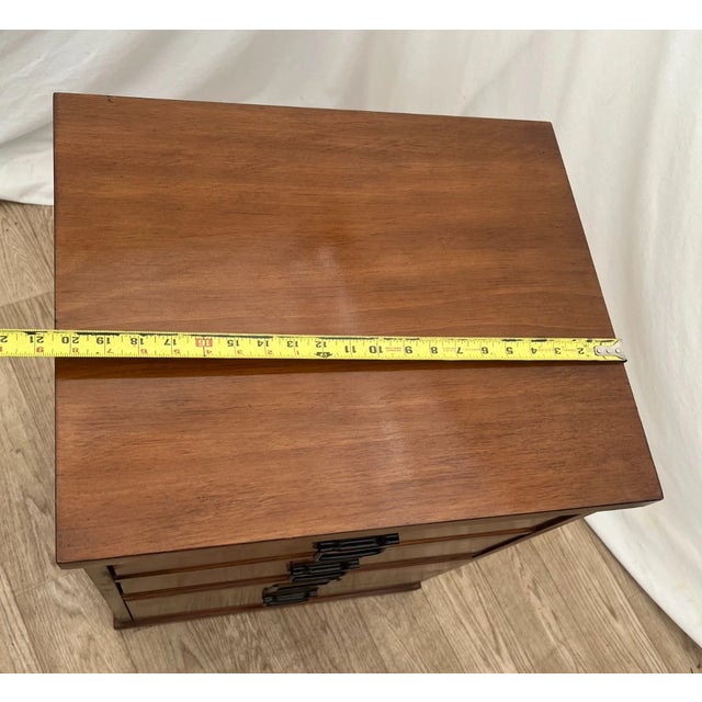 Vintage File Cabinet Mission Arts and Crafts Style Three Drawers One Legal Size For Sale - Image 9 of 11