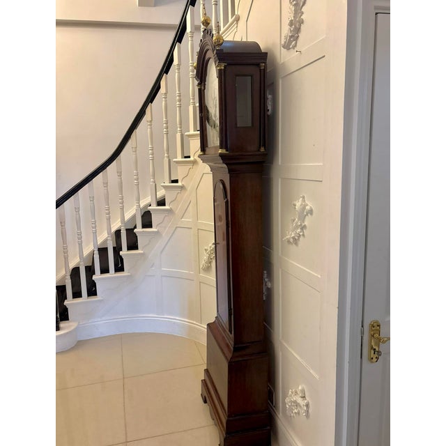 Antique Georgian Mahogany 8 Day Longcase Clock by James Field of Hempstead, 1785 For Sale - Image 13 of 17