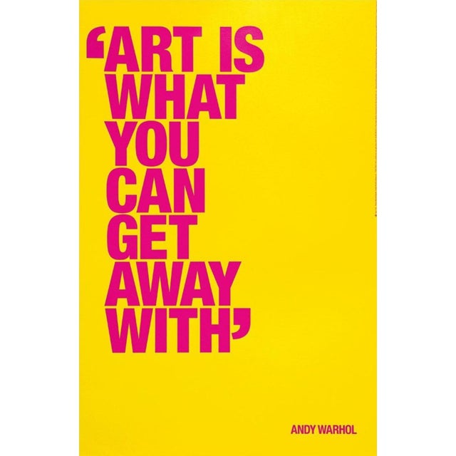 Andy Warhol, ART (Special Edition) Silkscreen print on Colorplan 270gsm paper, a premium uncoated coloured paper made in...