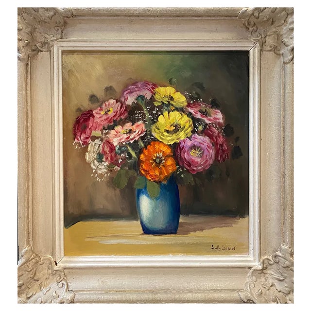 Sully Bersot, Bouquet, 1920s, Oil on Canvas, Framed For Sale
