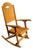 Vintage Mid Century Maple Folding Rocking Chair Rocker Clement MFG Canada For Sale