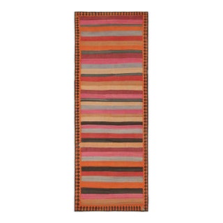 1950s Vintage Northwest Persian Kilim With Multicolor Stripes, From Rug & Kilim For Sale