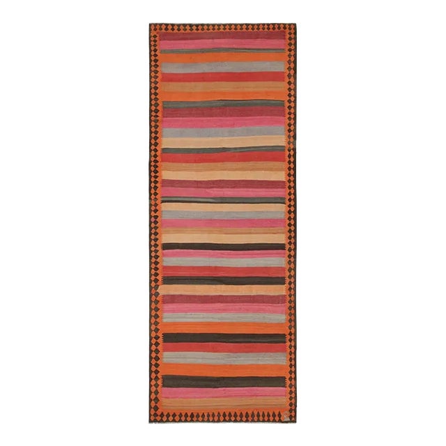 1950s Vintage Northwest Persian Kilim With Multicolor Stripes, From Rug & Kilim For Sale