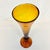 1970s Vintage Boho Chic Hollywood Regency Handblown Murano Style Tall Trumpet Vase For Sale - Image 6 of 12