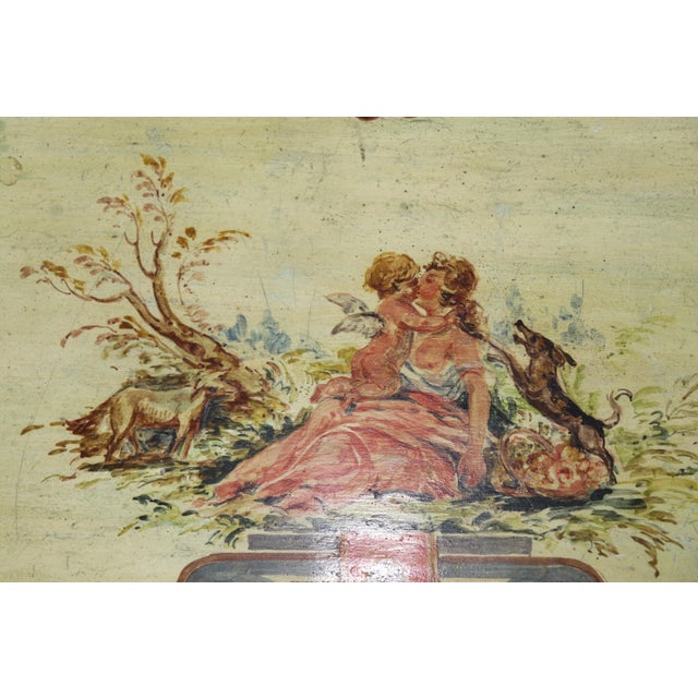 Italian Venetian Distressed Painted Louis XV Style Coffee Table For Sale - Image 12 of 16
