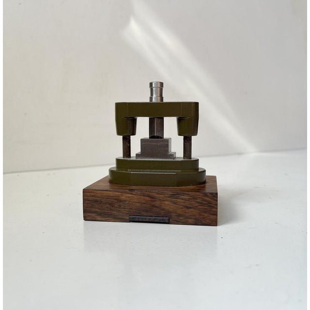 Mid-Century Modern Industrial Pillar Guided Toolmakers Cigar Cutter in Steel, 1960s For Sale - Image 6 of 10