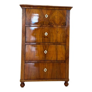 Biedermeier Week Chest in Walnut For Sale