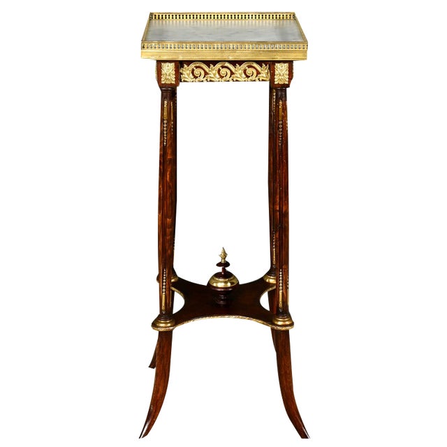 Vintage Side Table in Beech, 1920 For Sale