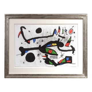 Joan Mirò, Composition from DLM, Lithograph Magzine Page For Sale