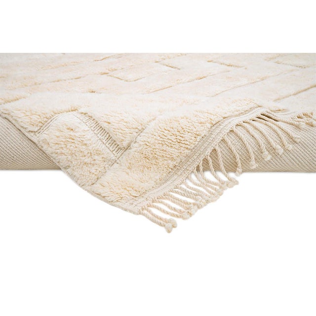 Hand-Knotted Wool Rug by Azele Studio For Sale - Image 4 of 12