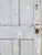 Antique Architectural Salvage Gray White Distress Painted Wooden Interior Door. Circa Early 20th Century. Measurements:...