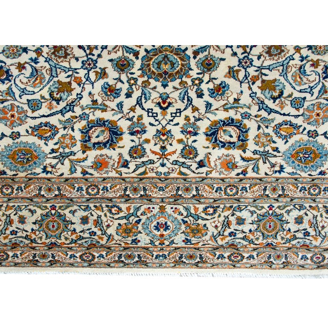 Vintage Persian Kashan Rug For Sale - Image 14 of 14