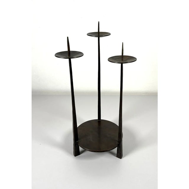 Brown Brown Bronze Candelabra, Germany For Sale - Image 8 of 8